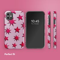 Selencia Vivid Back Cover Apple iPhone 11 - Stars Rubine Red Light Pink