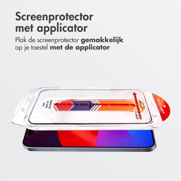Accezz Gehard Glas Screenprotector + Applicator Apple iPhone 17 Pro