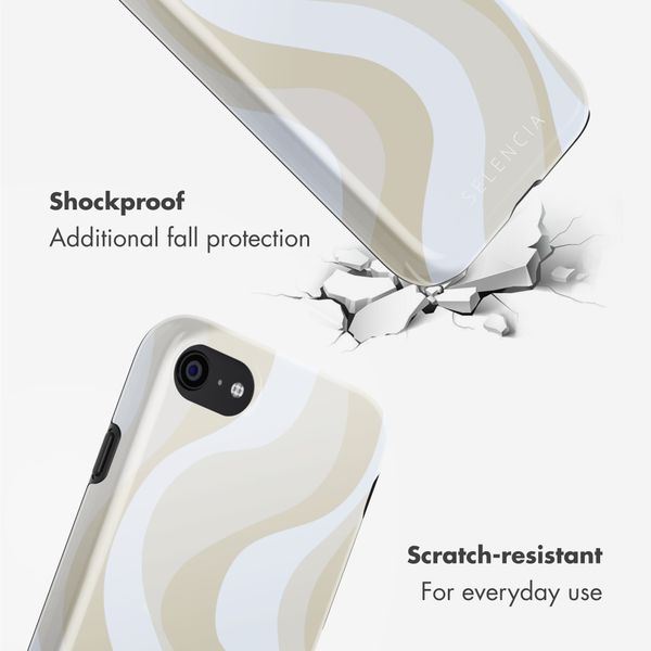 Selencia Vivid Back Cover Apple iPhone SE (2022 / 2020) / 8 / 7 / 6(s) - Desert Waves Beige