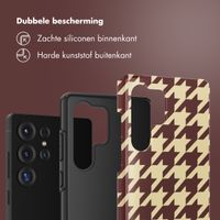 Selencia Vivid Backcover Samsung Galaxy S25 Ultra - Pied-de-Poule