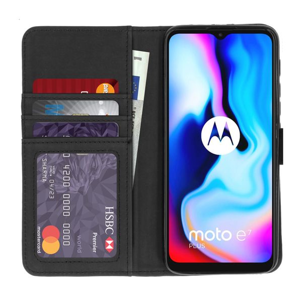 imoshion Luxe Bookcase Motorola Moto E7 Plus / G9 Play - Zwart