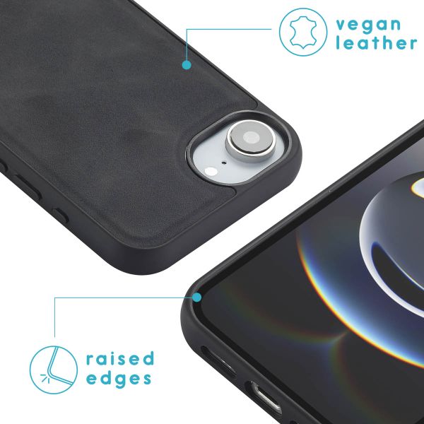 imoshion Uitneembare 2-in-1 Luxe Bookcase Apple iPhone 16e - Zwart