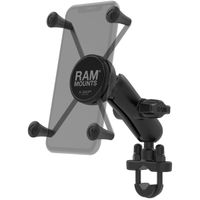 RAM Mounts X-Grip® U-Bolt telefoonhouder fiets/motor/scooter - Universeel - Groot - Zwart