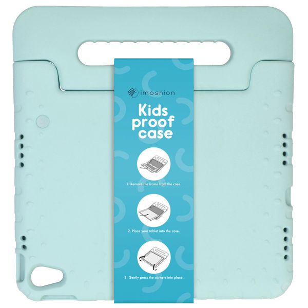 imoshion Kidsproof Backcover met handvat iPad 9 (2021) 10.2 inch / iPad 8 (2020) 10.2 inch / iPad 7 (2019) 10.2 inch - Soft Blue