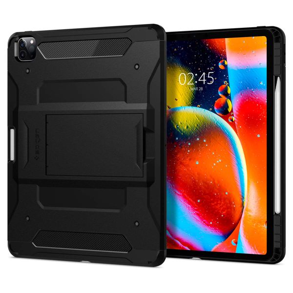 Spigen Tough Armor Pro Backcover iPad Pro 12.9 (2022) / Pro 12.9 (2021) - Zwart