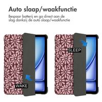 imoshion Design Trifold Bookcase Apple iPad Air 11 inch (2025) M3 / (2024) M2 / Air 5 (2022) / Air 4 (2020) - Bloom Love Blush