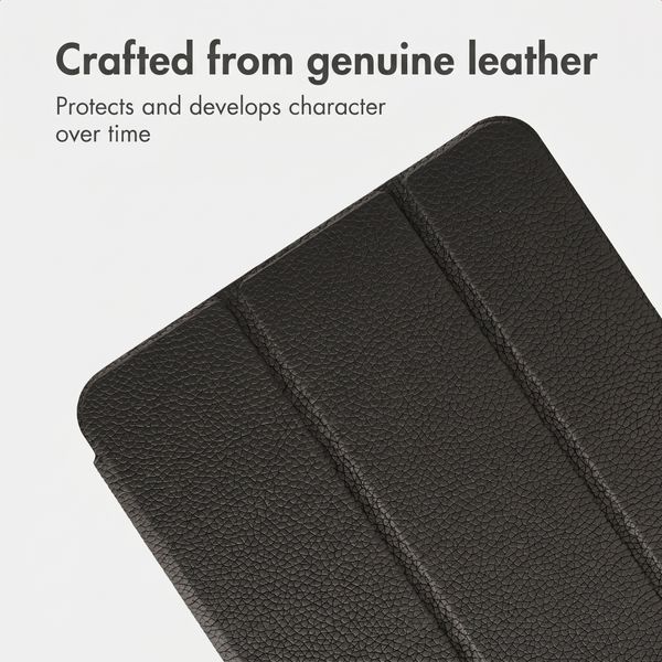 Accezz Leather Trifold Bookcase Apple iPad Pro 13 (2025) M5 / (2024) M4 - Black