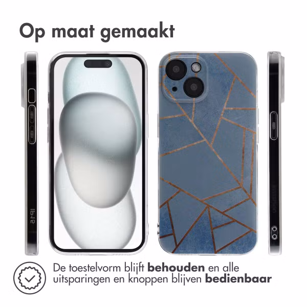 imoshion Design hoesje Apple iPhone 15 - Blue Graphic