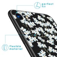 imoshion Design hoesje iPhone SE (2022 / 2020) / 8 / 7  - Bloem - Wit