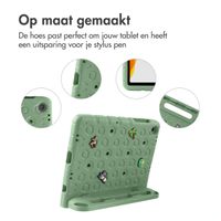 imoshion Kidsproof tablethoes met afneembare dolls Samsung Galaxy Tab A11 Plus / A9 Plus - Olive Green