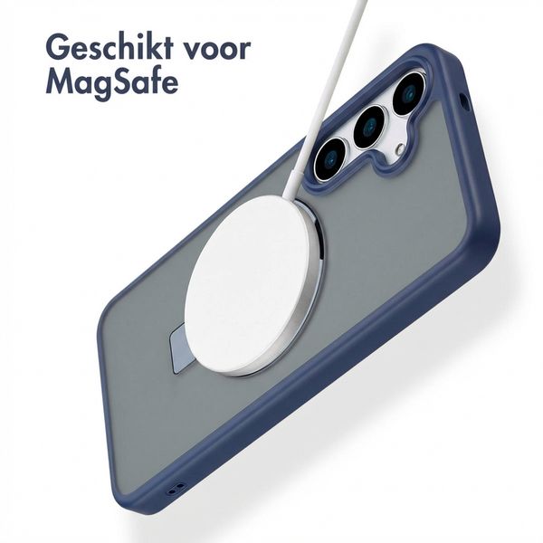 Accezz Ring Stand Backcover met MagSafe Samsung Galaxy S25 Plus - Blauw