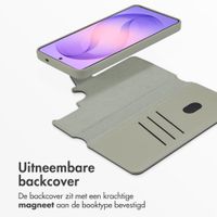 Accezz Leather Bookcase 2-in-1 met MagSafe Samsung Galaxy S26 Ultra - Light Grey