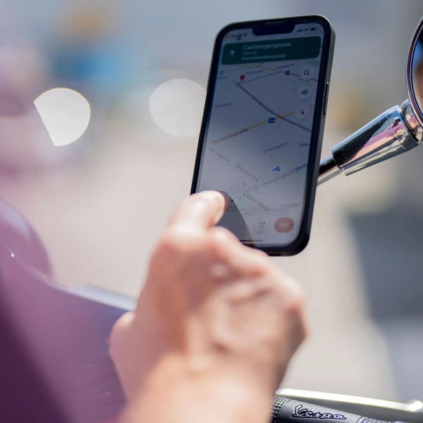 SP Connect Mirror Mount Pro SPC+ - Telefoonhouder voor motor en scooter - Spiegel bevestiging - Verstelbaar - Zwart