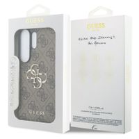 Guess 4G Metal Logo Backcover Samsung Galaxy S26 Ultra - Bruin