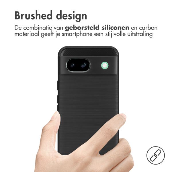 imoshion Brushed Backcover Google Pixel 8a - Zwart