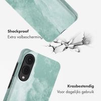 Selencia Vivid Backcover Samsung Galaxy S25 Edge - Marble Grayed Jade