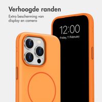 imoshion Color Backcover met Thin MagSafe Ring Apple iPhone 15 Pro - Oranje
