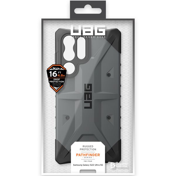 UAG Pathfinder Backcover Samsung Galaxy S22 Ultra - Silver