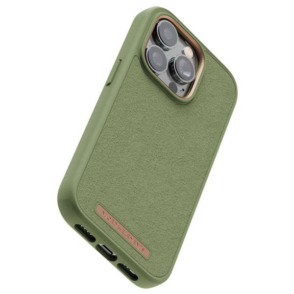 Njorð Collections Suède Comfort+ Case iPhone 14 Pro - Olive