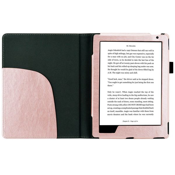 imoshion Luxe Effen Bookcase Kobo Aura H2O Edition 2 - Roze