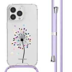 imoshion Design hoesje met koord iPhone 13 Pro Max - Sandstone Dandelion