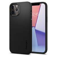 Spigen Thin Fit Air Backcover iPhone 12 Pro Max - Zwart