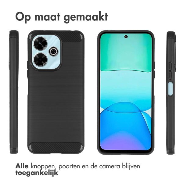 imoshion Brushed Backcover Xiaomi Redmi 13 4G - Zwart