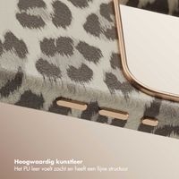 Selencia Sabi Backcover Panterprint met MagSafe Apple iPhone 17 Pro - Soft Ivory