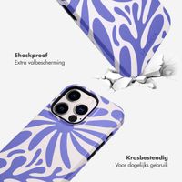 Selencia Vivid Tough Backcover iPhone 14 Pro - Modern Bloom Sapphire Blue