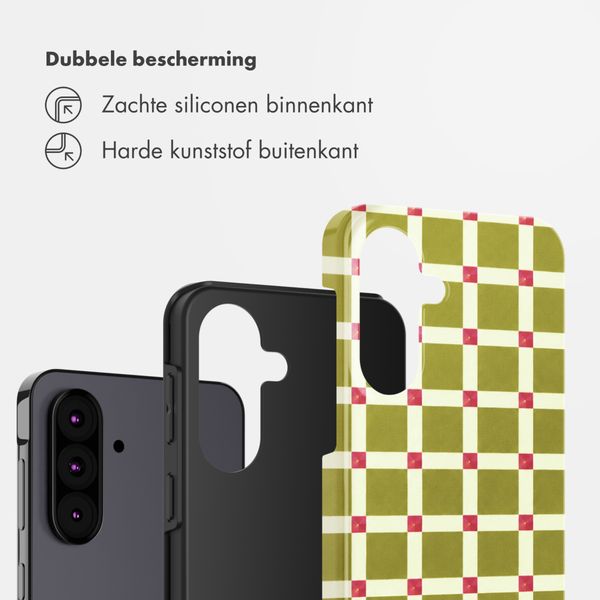 Selencia Vivid Backcover Samsung Galaxy A37 (5G) - Check This Olive
