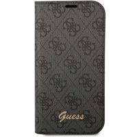 Guess 4G Logo Bookcase Apple iPhone 14 Pro - Zwart