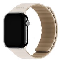 Holdit Siliconen bandje magneet Apple Watch Series 1 - 11 / SE / Ultra (44/45/46/49 mm) - Light Beige / Beige