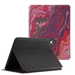 Selencia Vivid tablethoes Apple iPad 11 (2025) 11 inch A16 / iPad 10 (2022) 10.9 inch - Marble Plum