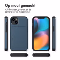 imoshion Backcover met pasjeshouder Apple iPhone 14 - Donkerblauw