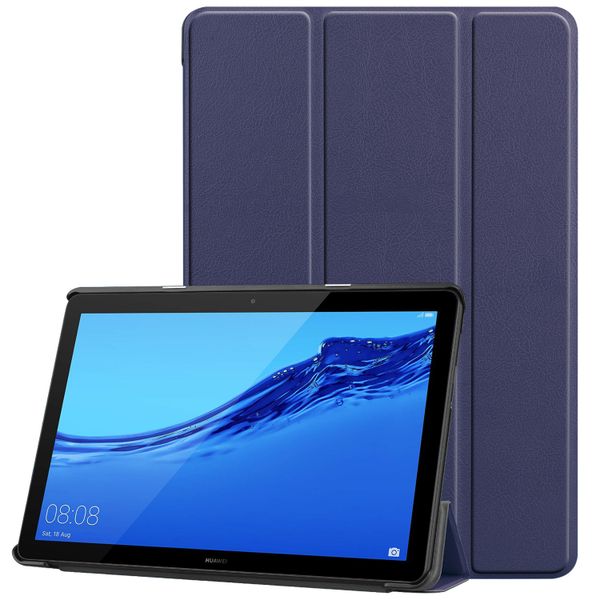 imoshion Trifold Bookcase Huawei MediaPad T5 10.1 inch - Donkerblauw