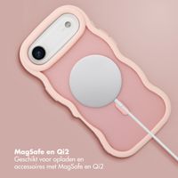 Selencia Wavy Backcover met MagSafe Apple iPhone Air - Soft Pink