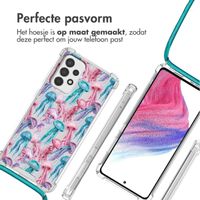 imoshion Design hoesje met koord Samsung Galaxy A53 - Jellyfish Watercolor