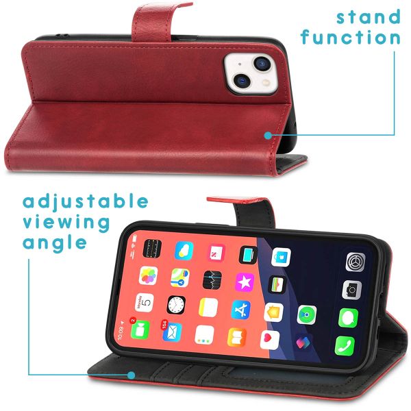 imoshion Luxe Bookcase iPhone 13 - Rood