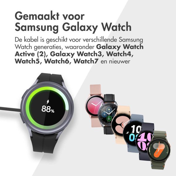 imoshion Oplaadkabel voor de Samsung Galaxy Watch USB-C en USB-A - 0,5 meter