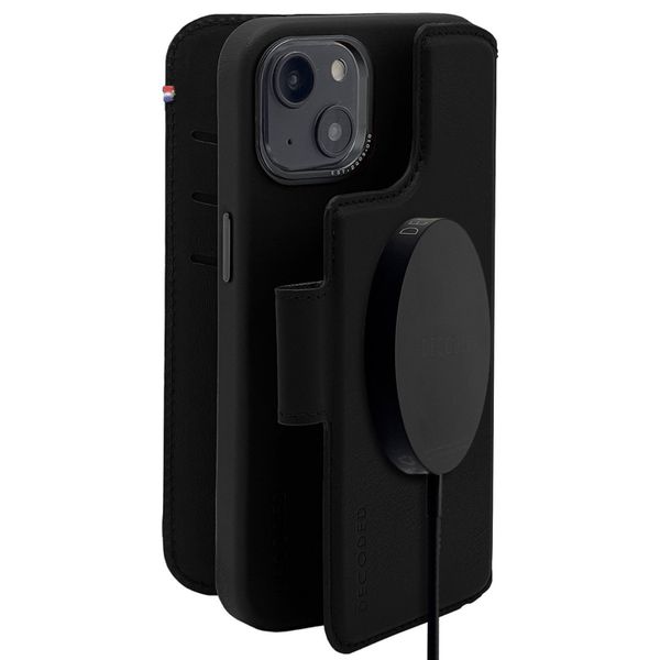 Decoded 2 in 1 Leather Bookcase Apple iPhone 14 - Zwart