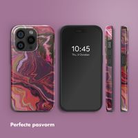 Selencia Vivid Backcover met MagSafe Apple iPhone 15 Pro - Marble Purple