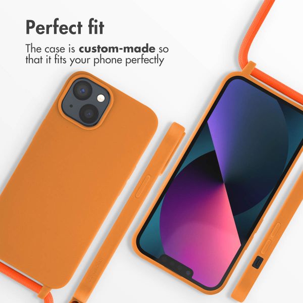imoshion Silicone Case with Strap Apple iPhone 14 - Orange