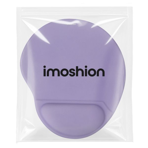 imoshion Ergonomische muismat - Muismat met polssteun - 30 x 25 cm - Lila