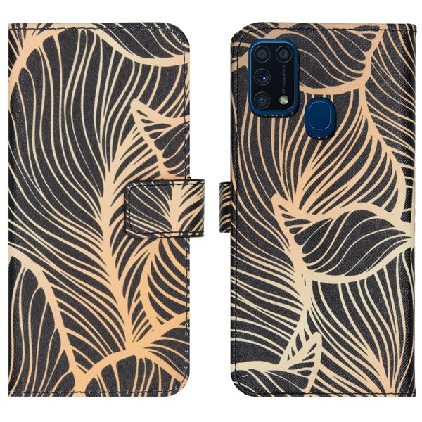 imoshion Design Softcase Bookcase Samsung Galaxy M31 - Golden Leaves