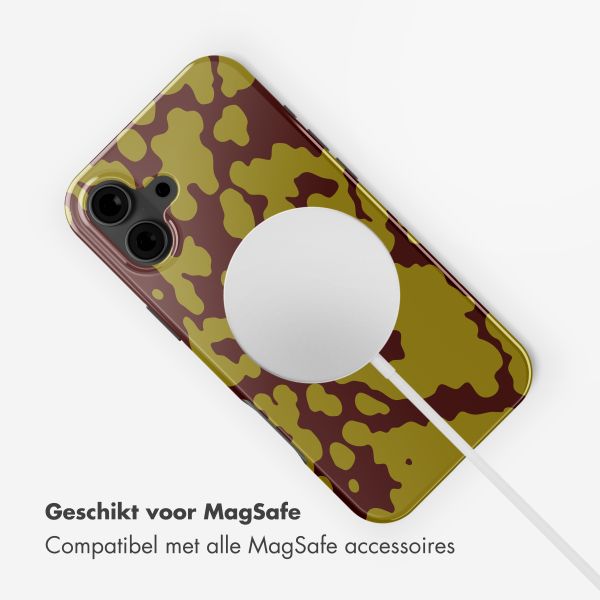 Selencia Vivid Backcover met MagSafe Apple iPhone 16 - Moo'd Olive Dust