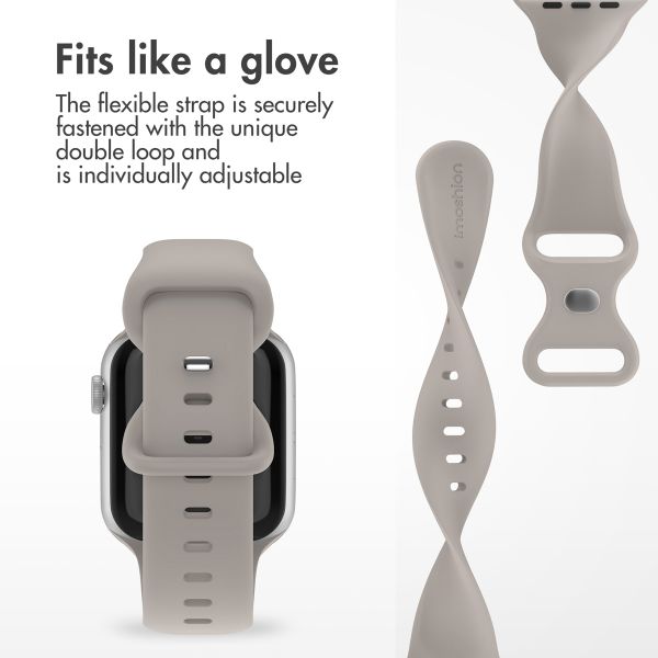 imoshion Silicone⁺ Strap Apple Watch | 38/40/41/42 mm - Size S/M - Stone