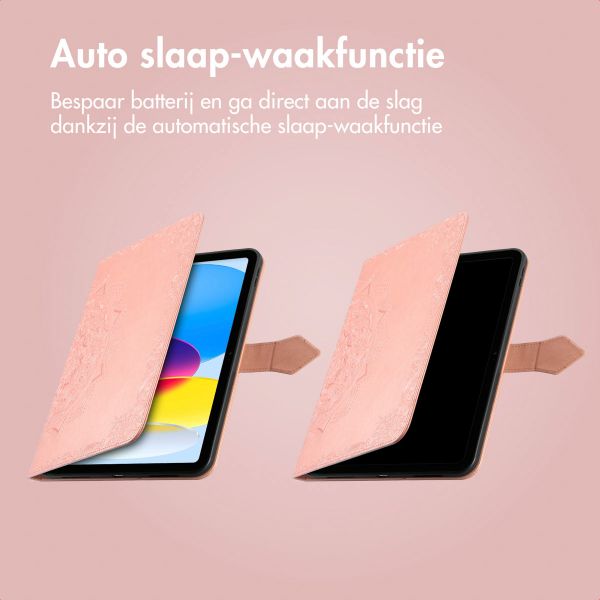 imoshion Mandala Bookcase Samsung Galaxy Tab A9 Plus - Rose Gold