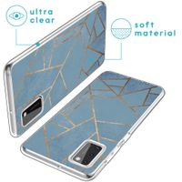 imoshion Design hoesje Samsung Galaxy A41 - Grafisch Koper / Blauw