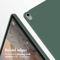 Accezz Smart Silicone Book Case Apple iPad 11 (2025) 11 inch A16 / iPad 10 (2022) 10.9 inch - Dark Green