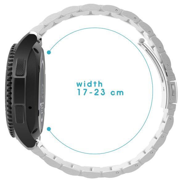 imoshion Stalen bandje Samsung Galaxy Watch 4 / 5 / 6 / 7 / FE (20 mm) - Zilver
